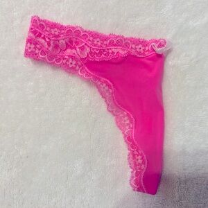 Victoria’s Secret lace- trim thong panty